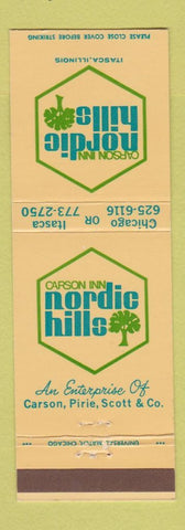 Matchbook Cover - Carson Inn Nordic Hills IL Carson Pirie Scott