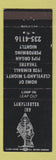 Matchbook Cover - Lamplighter Inn Cleveland OH 1928 Kimball Pipe Organ