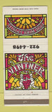 Matchbook Cover - The Vintner Restaurant 30 Strike