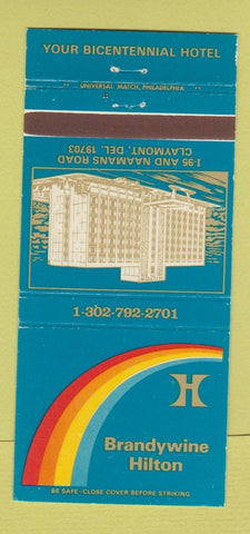Matchbook Cover - Brandywine Hilton Hotel Claymont DE 30 Strike