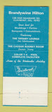 Matchbook Cover - Brandywine Hilton Hotel Claymont DE 30 Strike
