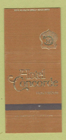 Matchbook Cover - Hotel Concorde Hollywood CA 30 Strike