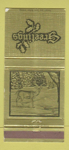 Matchbook Cover - Detroit Postal Employees Credit Union MI Christmas 30 Strike