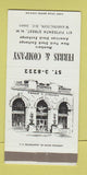 Matchbook Cover - Ferris & Company Investments Washington DC 30 Strike