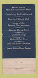 Matchbook Cover - Casablanca Miami Beach FL hotel 30 Strike