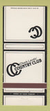 Matchbook Cover - Chuck Landis' Country Club Reseda CA 30 Strike