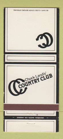 Matchbook Cover - Chuck Landis' Country Club Reseda CA 30 Strike