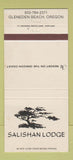 Matchbook Cover - Salishan Lodge Gleneden Beach OR 30 Strike