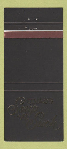 Matchbook Cover - Timko's Soup n Such 30 Strike