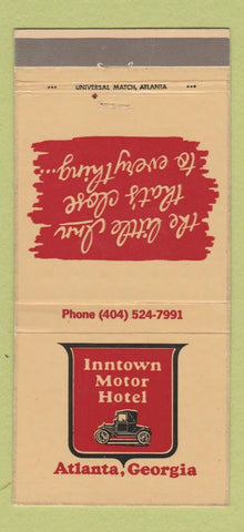 Matchbook Cover - Inntown Motor Hotel Atlanta GA 30 Strike