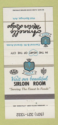 Matchbook Cover - Avanelle Motor Lodge Hot Springs AR 30 Strike