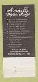 Matchbook Cover - Avanelle Motor Lodge Hot Springs AR 30 Strike