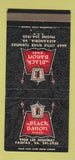 Matchbook Cover - Black Baron Alexandria Fairfax VA 30 Strike