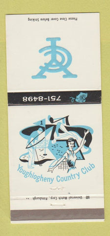 Matchbook Cover - Youghiogheny Country Club Allegheny County PA 30 Strike