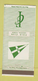 Matchbook Cover - Field Club Sarasota FL 30 Strike
