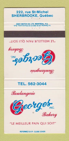Matchbook Cover - Boulangerie Georges Bakery Sherbrooke QC 30 Strike
