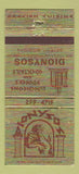 Matchbook Cover - Dionysos Greek Restaurant Detroit MI 30 Strike