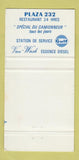 Matchbook Cover - Chabot Auto Inc Montmagny QC Gulf oil gas WEAR 30 Strike