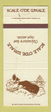 Matchbook Cover - Scale O'De Whale Portsmouth VA 30 Strike