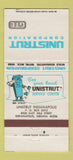 Matchbook Cover - Unistrut Corporation GTE Indianapolis IN 30 Strike