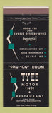 Matchbook Cover - Tyee Motor Inn Restaurant Olympia WA 30 Strike