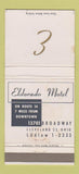Matchbook Cover - Eldorado Motel Cleveland OH WEAR 30 Strike