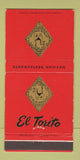 Matchbook Cover - El Torito Mexican Restaurants Burbank San Diego CA 30 Strike