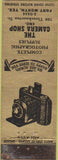 Matchbook Cover - The Camera Shop Fort Worth TX WEAR