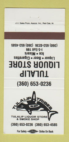 Matchbook Cover - Tulalip Tribes Liquor Store Smoke Shop WA 30 Strike