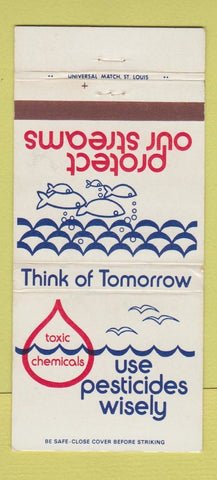 Matchbook Cover - Protect Streams Anti Pesticides WEAR 30 Strike