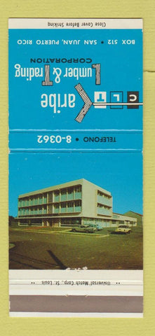 Matchbook Cover - Caribe Lumber Trading San Juan Puerto Rico WEAR 30 Strike