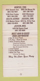 Matchbook Cover - Gridley's BBQ Memphis Jackson TN Duluth GA  30 Strike