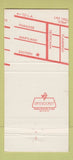 Matchbook Cover The Bootlegger Restaurant Italian Las Vegas NV MISCUT 30 Strike