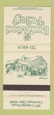 Matchbook Cover - Rookwood Pottery Cincinnati OH 30 Strike