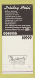 Matchbook Cover - Holiday Motel Dalhart TX 30 Strike