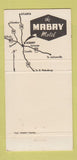 Matchbook Cover - Mabry Hotel Restaurant Albany GA 30 Strike
