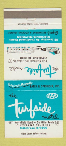 Matchbook Cover - Turfside Motel Cleveland OH 30 Strike