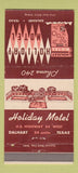 Matchbook Cover - Holiday Motel Dalhart TX 30 Strike
