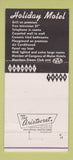 Matchbook Cover - Holiday Motel Dalhart TX 30 Strike