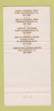 Matchbook Cover - Bobby Rubino's Ribs Fort Lauderdale Hallandale FL 30 Strike