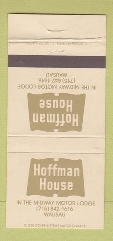 Matchbook Cover - Hoffman House Midway Motor Lodge Wausau WI 30 Strike