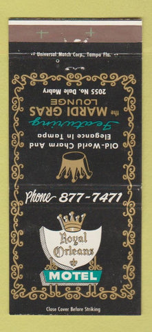 Matchbook Cover - Royal Orleans Motel Tampa FL 30 Strike