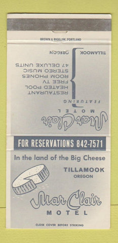 Matchbook Cover - Mar Clair Motel Tillamook OR 30 Strike