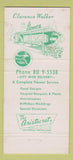 Matchbook Cover - Clarence Walker Flowers Portland OR 30 Strike