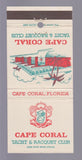 Matchbook Cover - Cape Coral Yacht Racquet Club Cape Coral FL 30 Strike