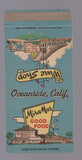 Matchbook Cover - Mira Mar Restaurant Oceanside CA Wine Shop WEAR 30 Strike