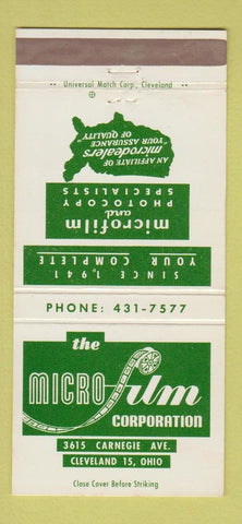 Matchbook Cover - Mico Film Corporation Cleveland OH 30 Strike