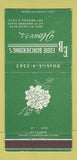 Matchbook Cover - Eddie Borcherding's Flowers Los Angeles CA 30 Strike