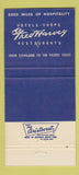 Matchbook Cover - Fred Harvey Cowboy BLUE 30 Strike