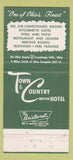 Matchbook Cover - Town & Country Motor Hotel Cuyahoga Falls OH 30 Strike